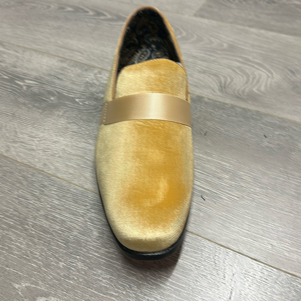 Loafers Canary Yellow with red bottoms  brand new multiple sizes available